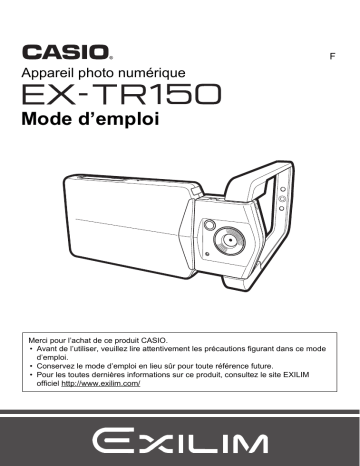 Casio EX-TR150 Manuel utilisateur | Fixfr