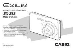 Casio EX-Z65 Manuel utilisateur