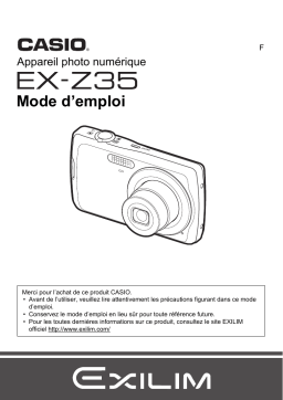 Casio EX-Z35 Manuel utilisateur