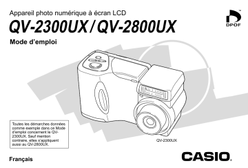 Casio QV-2300UX Manuel utilisateur | Fixfr