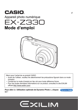 Casio EX-Z330 Manuel utilisateur