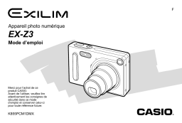 Casio EX-Z3 Manuel utilisateur