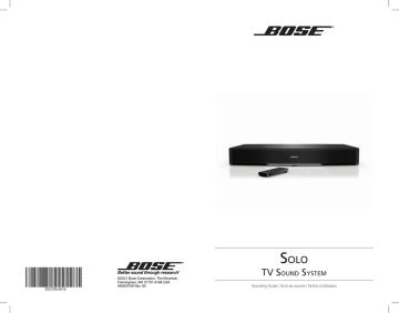 Bose AM325310 REV.00 Home Theater System User Manual | Fixfr