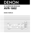 Denon AVR-1602 Home Theater System User Manual