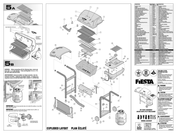 Fiesta EA24039 Gas Grill User Manual | Fixfr