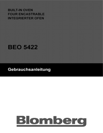 Blomberg BEO 5422 Oven User Manual | Fixfr