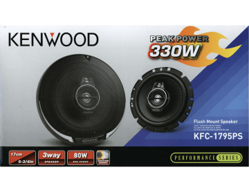 Kenwood Car Speaker KFC-1795PS Manuel utilisateur | Fixfr