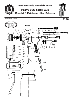 King Canada Paint Sprayer 8180 Manuel utilisateur