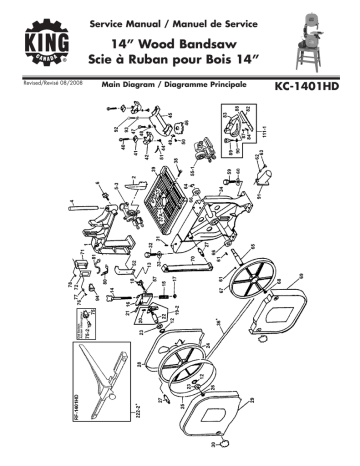 14” Wood Bandsaw Scie à Ruban pour Bois 14” | Fixfr