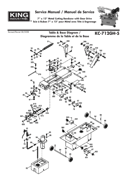 King Canada Saw KC-712GH-5 Manuel utilisateur