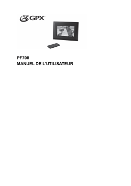 GPX Digital Photo Frame PF708 Manuel utilisateur