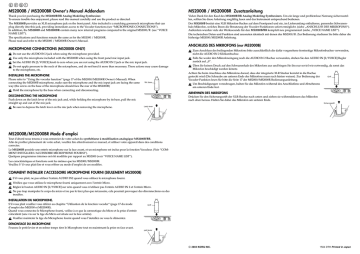 Korg MS2000BR Microphone User Manual | Fixfr