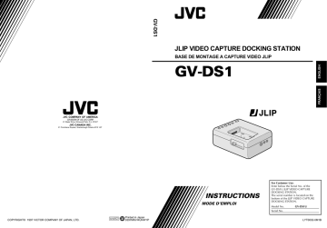 JVC GV-DS1U MP3 Docking Station User Manual | Fixfr