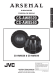 JVC CS-AW8520 Speaker User Manual