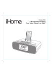 iHome IP90 Clock Radio User Manual