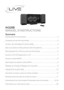 iLive MP3 Docking Station IH328B Manuel utilisateur