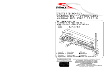 Brinly-Hardy AS-30 BH Manuel utilisateur | Fixfr