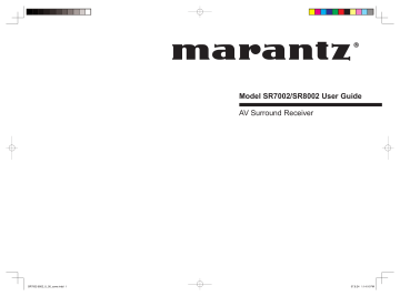 Marantz Home Theater System SR7002 Manuel utilisateur | Fixfr