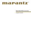 Marantz 541110236030M Stereo Amplifier User Manual
