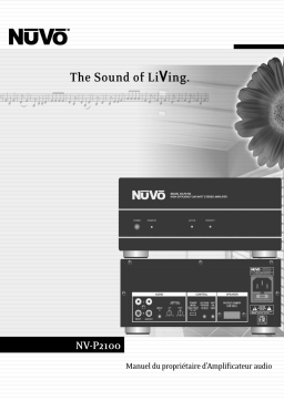 Nuvo Stereo Amplifier NV-P2100 Manuel utilisateur