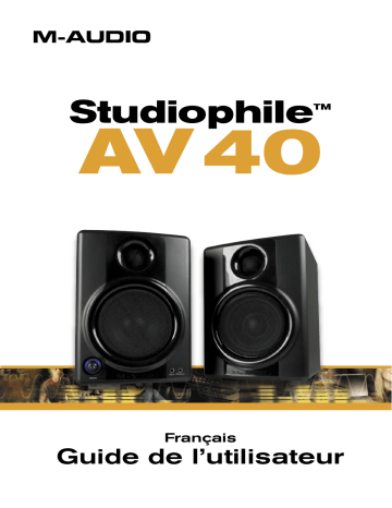 M-Audio Speaker System AV40 Manuel utilisateur | Fixfr