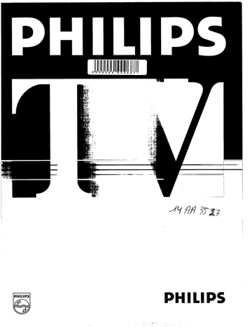 Philips 14AA3527 Flat Panel Television User Manual | Fixfr