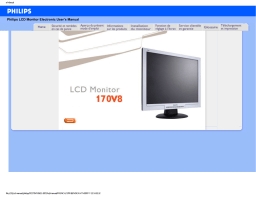 Philips Fitness Electronics 170V8 Manuel utilisateur