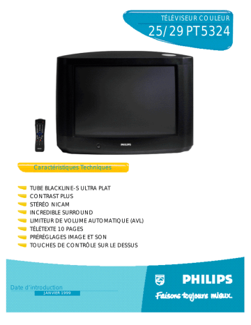 Philips 25/28PT5205 CRT Television User Manual | Fixfr