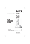 Sanyo CLT-J50 Cordless Telephone User Manual