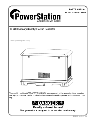 Powermate Portable Generator P1204 Manuel utilisateur | Fixfr