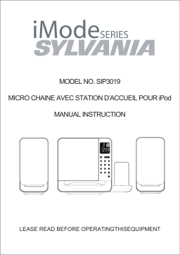 Sylvania Clock Radio SIP3019 Manuel utilisateur