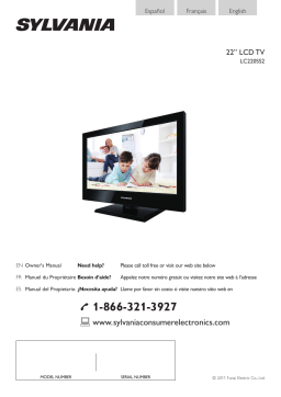 Sylvania Flat Panel Television LC220SS2 Manuel utilisateur