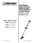 Troy-Bilt ARBRE DROIT Trimmer User Manual