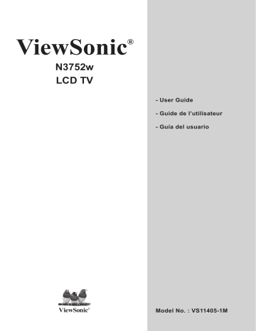 ViewSonic Flat Panel Television N3752w Manuel utilisateur | Fixfr