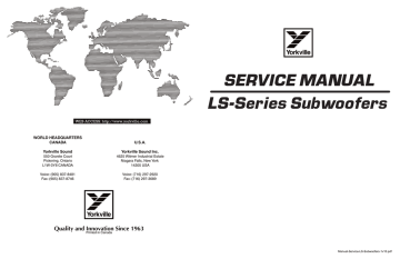 Yorkville Sound LS-Service Speaker User Manual | Fixfr