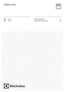 Electrolux ROB2211AOX Manuel utilisateur