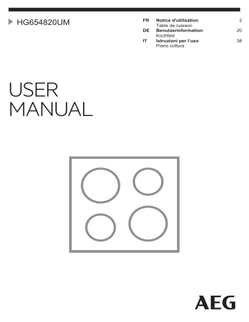 AEG HG654820UM Manuel utilisateur | Fixfr