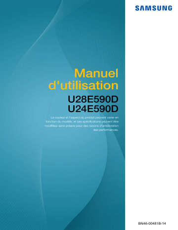 U28E590D | Samsung U24E590D Manuel utilisateur | Fixfr