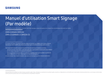 OM55N-D | OM55N | OM46N-D | Samsung OM46N Manuel utilisateur | Fixfr