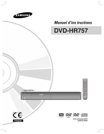 Samsung DVD-HR757 Manuel utilisateur | Fixfr