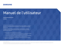 Samsung OM32H Manuel utilisateur