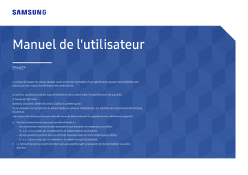 S27H650FDN | S24H650FDU | S27H650FDU | S24H650GDU | S27H650FDM | Samsung S24H650FDN Manuel utilisateur | Fixfr