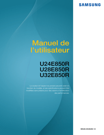 U28E850R | U32E850R | Samsung U24E850R Manuel utilisateur | Fixfr