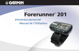 Garmin Forerunner® 201 Manuel utilisateur