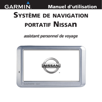 Garmin nüvi® 750 for Nissan Cars Manuel utilisateur | Fixfr
