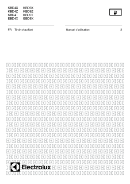 Electrolux KBD4X Manuel utilisateur