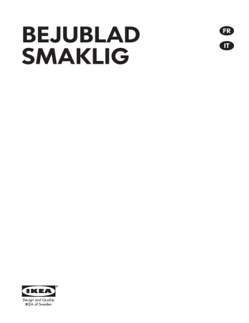BEJUBLAD | IKEA SMAKLIG Manuel utilisateur | Fixfr
