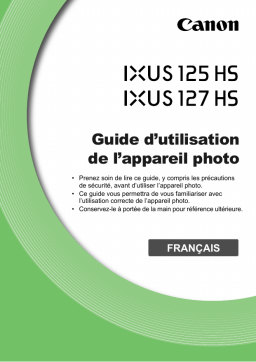 Canon IXUS 125 HS Manuel utilisateur