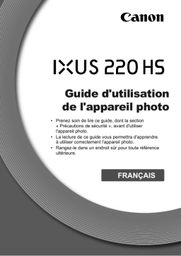 Canon IXUS 220 HS Manuel utilisateur