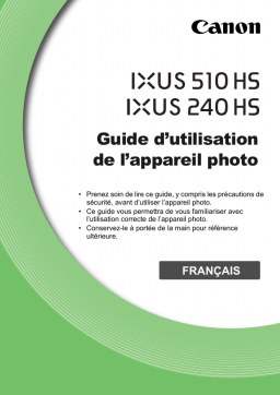 Canon IXUS 240 HS Manuel utilisateur